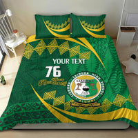 Personalised Tonga Liahona-Saineha High School Bedding Set Happy 76 Years Anniversary