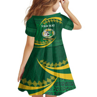 Personalised Tonga Liahona-Saineha High School Family Matching Off Shoulder Maxi Dress and Hawaiian Shirt Happy 76 Years Anniversary