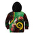 Long God Yumi Stanap Vanuatu Kid Hoodie Tropical Flowers Aboriginal Pattern