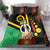 Tamtam Drum Vanuatu Bedding Set Boar Tusk Aboriginal Flag Style