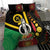 Tamtam Drum Vanuatu Bedding Set Boar Tusk Aboriginal Flag Style