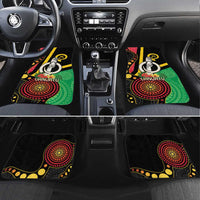 Tamtam Drum Vanuatu Car Mats Boar Tusk Aboriginal Flag Style
