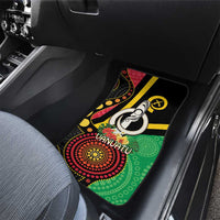 Tamtam Drum Vanuatu Car Mats Boar Tusk Aboriginal Flag Style