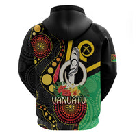 Tamtam Drum Vanuatu Hoodie Boar Tusk Aboriginal Flag Style