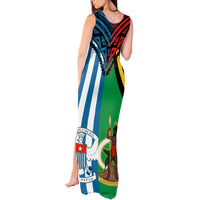 Vanuatu And West Papua Tank Maxi Dress Coat Of Arms Mix Flag Style LT14 - Polynesian Pride