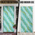 Hawaii Jade Vine Lei Door Cover Aloha Palaka Motif - Turquoise - Polynesian Pride