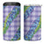Hawaii Jade Vine Lei 4 in 1 Can Cooler Tumbler Aloha Palaka Motif - Purple - Polynesian Pride
