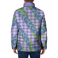 Hawaii Jade Vine Lei Padded Jacket Aloha Palaka Motif - Purple - Polynesian Pride