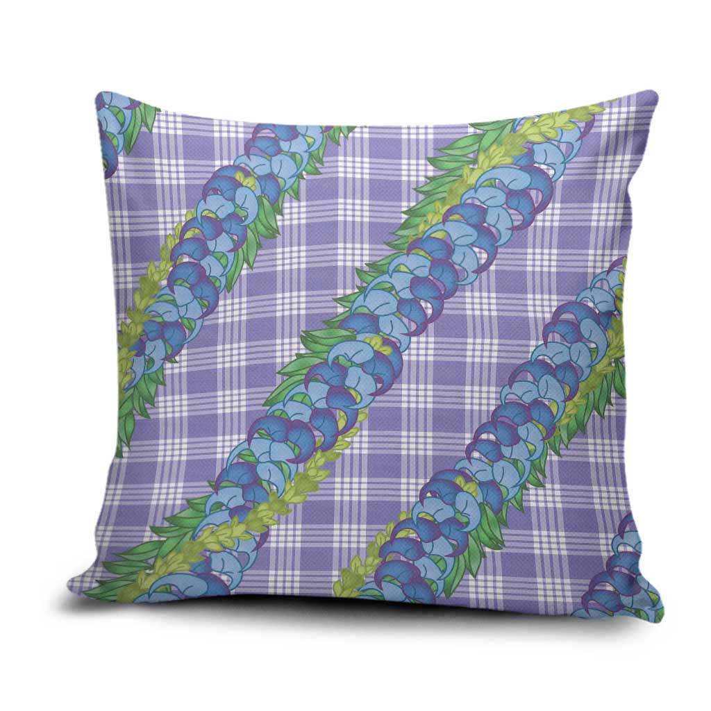 Hawaii Jade Vine Lei Pillow Cover Aloha Palaka Motif - Purple - Polynesian Pride