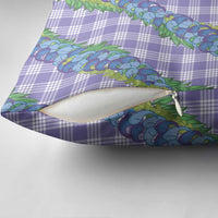 Hawaii Jade Vine Lei Pillow Cover Aloha Palaka Motif - Purple - Polynesian Pride