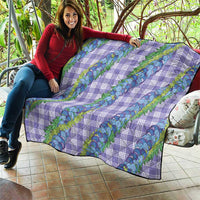 Hawaii Jade Vine Lei Quilt Aloha Palaka Motif - Purple - Polynesian Pride