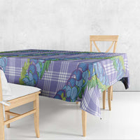 Hawaii Jade Vine Lei Tablecloth Aloha Palaka Motif - Purple - Polynesian Pride