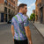 Hawaii Jade Vine Lei Zipper Polo Shirt Aloha Palaka Motif - Purple - Polynesian Pride