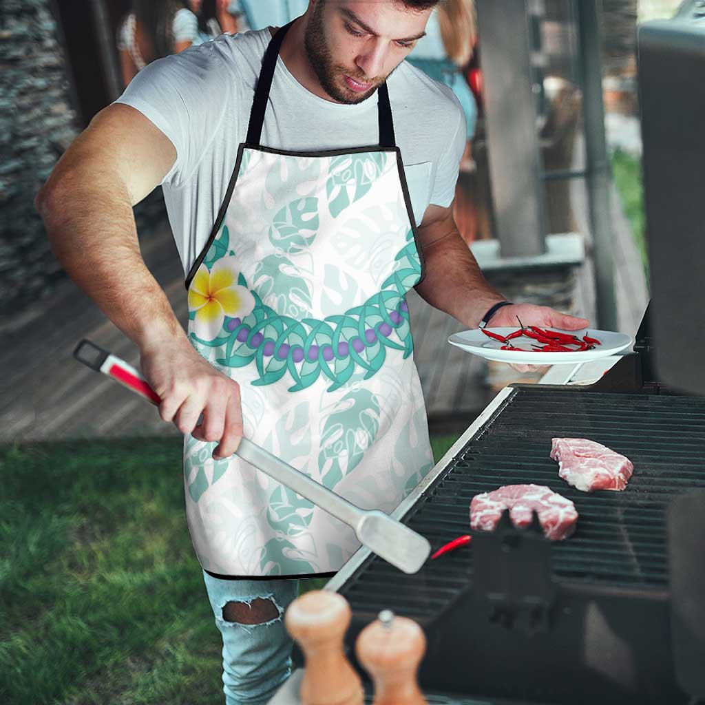 Jade Vine Lei Hawaii Apron Aloha Seamless Tropical Leaves - Polynesian Pride