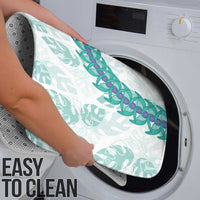 Jade Vine Lei Hawaii Bathroom Set Aloha Seamless Tropical Leaves - Polynesian Pride