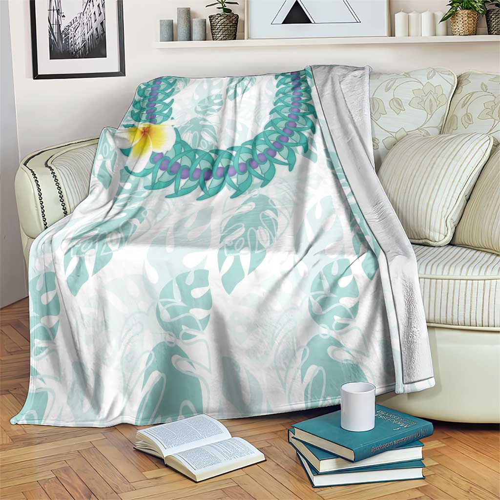 Jade Vine Lei Hawaii Blanket Aloha Seamless Tropical Leaves - Polynesian Pride
