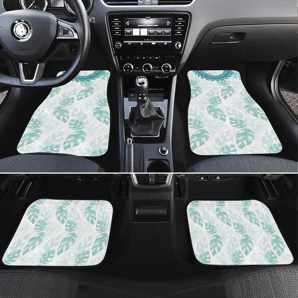 Jade Vine Lei Hawaii Car Mats Aloha Seamless Tropical Leaves - Polynesian Pride
