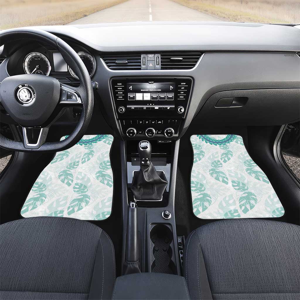 Jade Vine Lei Hawaii Car Mats Aloha Seamless Tropical Leaves - Polynesian Pride