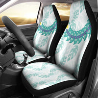 Jade Vine Lei Hawaii Car Seat Cover Aloha Seamless Tropical Leaves - Polynesian Pride