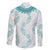 Jade Vine Lei Hawaii Family Matching Long Sleeve Bodycon Dress and Hawaiian Shirt Aloha Seamless Tropical Leaves - Polynesian Pride