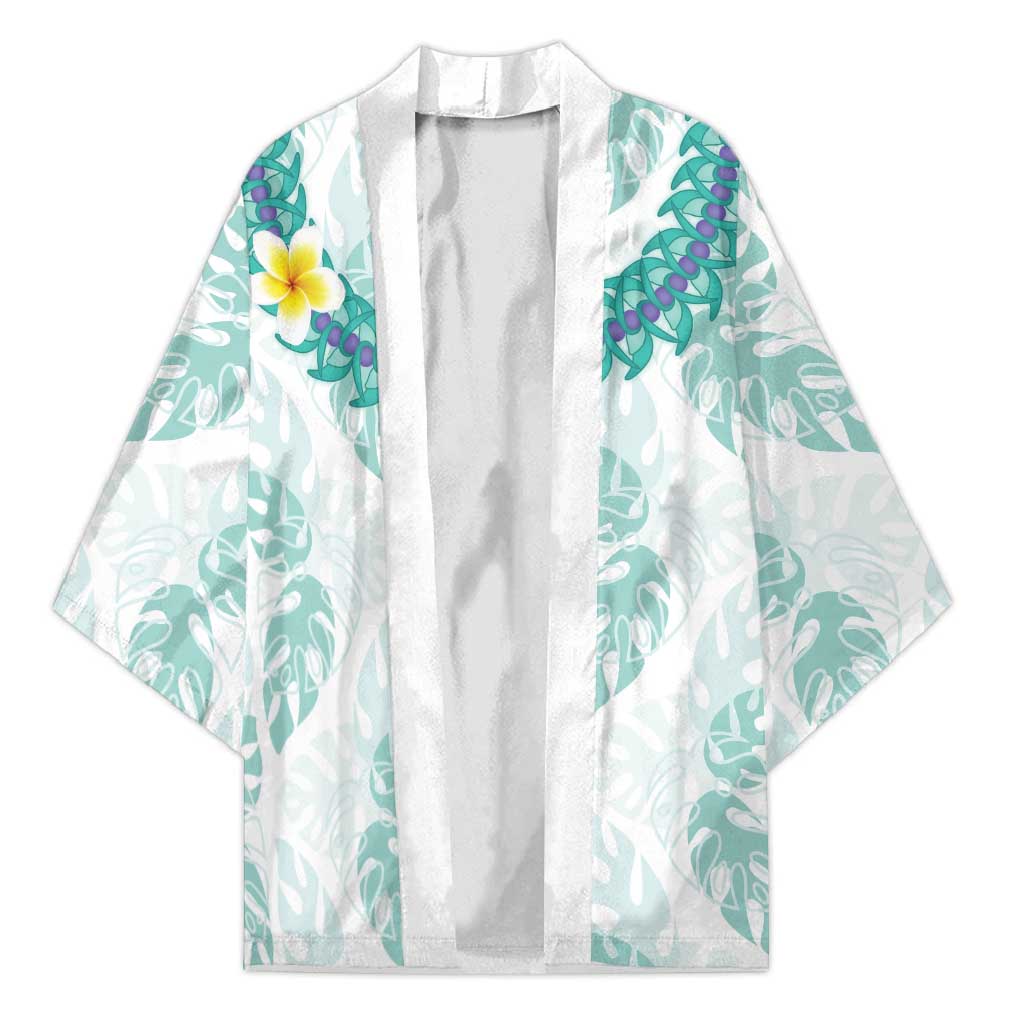 Jade Vine Lei Hawaii Kimono Aloha Seamless Tropical Leaves - Polynesian Pride