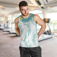 Jade Vine Lei Hawaii Men Tank Top Aloha Seamless Tropical Leaves - Polynesian Pride