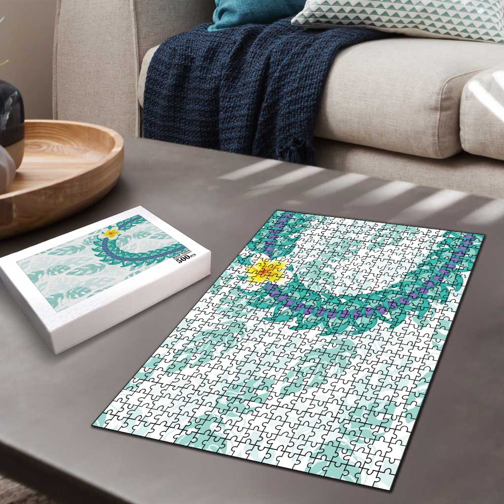 Jade Vine Lei Hawaii Puzzle Aloha Seamless Tropical Leaves - Polynesian Pride