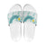 Jade Vine Lei Hawaii Slide Sandals Aloha Seamless Tropical Leaves - Polynesian Pride
