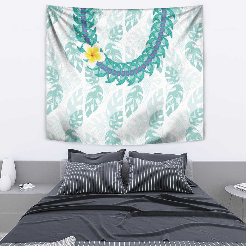 Jade Vine Lei Hawaii Tapestry Aloha Seamless Tropical Leaves - Polynesian Pride