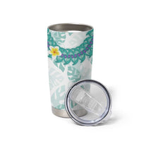 Jade Vine Lei Hawaii Tumbler Cup Aloha Seamless Tropical Leaves - Polynesian Pride