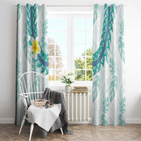 Jade Vine Lei Hawaii Window Curtain Aloha Seamless Tropical Leaves - Polynesian Pride