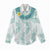 Jade Vine Lei Hawaii Women Casual Shirt Aloha Seamless Tropical Leaves - Polynesian Pride