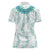 Jade Vine Lei Hawaii Women Polo Shirt Aloha Seamless Tropical Leaves - Polynesian Pride