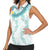 Jade Vine Lei Hawaii Women Sleeveless Polo Shirt Aloha Seamless Tropical Leaves - Polynesian Pride