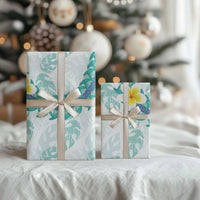 Jade Vine Lei Hawaii Wrapping Paper Aloha Seamless Tropical Leaves - Polynesian Pride