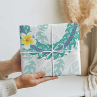 Jade Vine Lei Hawaii Wrapping Paper Aloha Seamless Tropical Leaves - Polynesian Pride