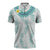 Jade Vine Lei Hawaii Zipper Polo Shirt Aloha Seamless Tropical Leaves - Polynesian Pride