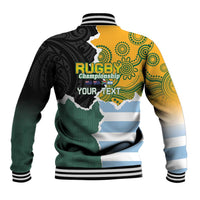 Personalised Rugby 2025 Championship Baseball Jacket Southern Hemisphere Countries Mascots - Polynesian Pride