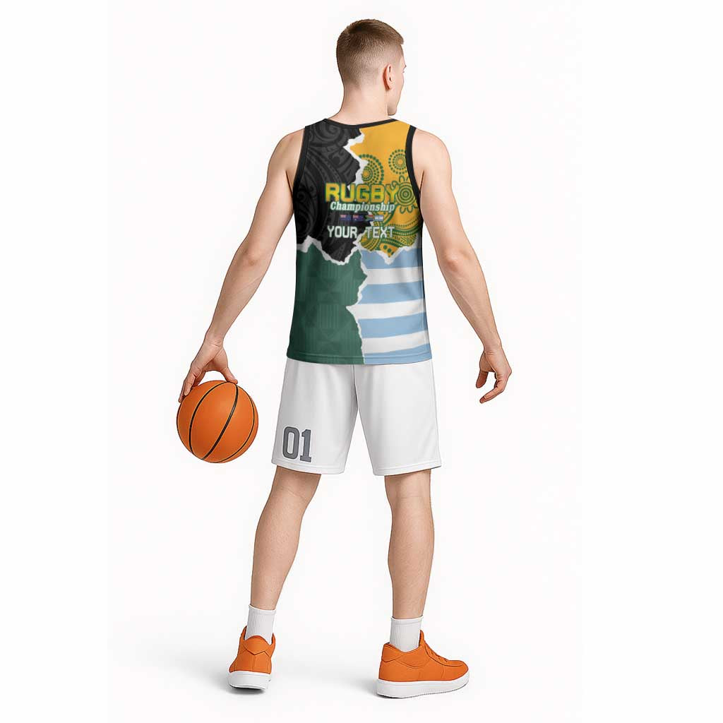 Personalised Rugby 2025 Championship Basketball Jersey Southern Hemisphere Countries Mascots - Polynesian Pride
