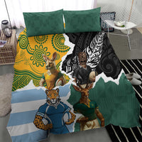 Rugby 2025 Championship Bedding Set Southern Hemisphere Countries Mascots - Polynesian Pride