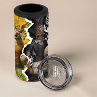 Rugby 2025 Championship 4 in 1 Can Cooler Tumbler Southern Hemisphere Countries Mascots - Polynesian Pride