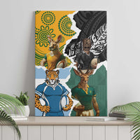 Rugby 2025 Championship Canvas Wall Art Southern Hemisphere Countries Mascots - Polynesian Pride