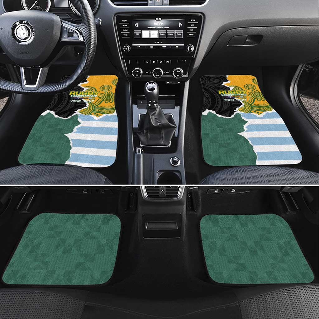Rugby 2025 Championship Car Mats Southern Hemisphere Countries Mascots - Polynesian Pride