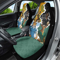 Rugby 2025 Championship Car Seat Cover Southern Hemisphere Countries Mascots - Polynesian Pride