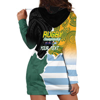 Personalised Rugby 2025 Championship Hoodie Dress Southern Hemisphere Countries Mascots - Polynesian Pride