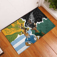 Rugby 2025 Championship Rubber Doormat Southern Hemisphere Countries Mascots - Polynesian Pride