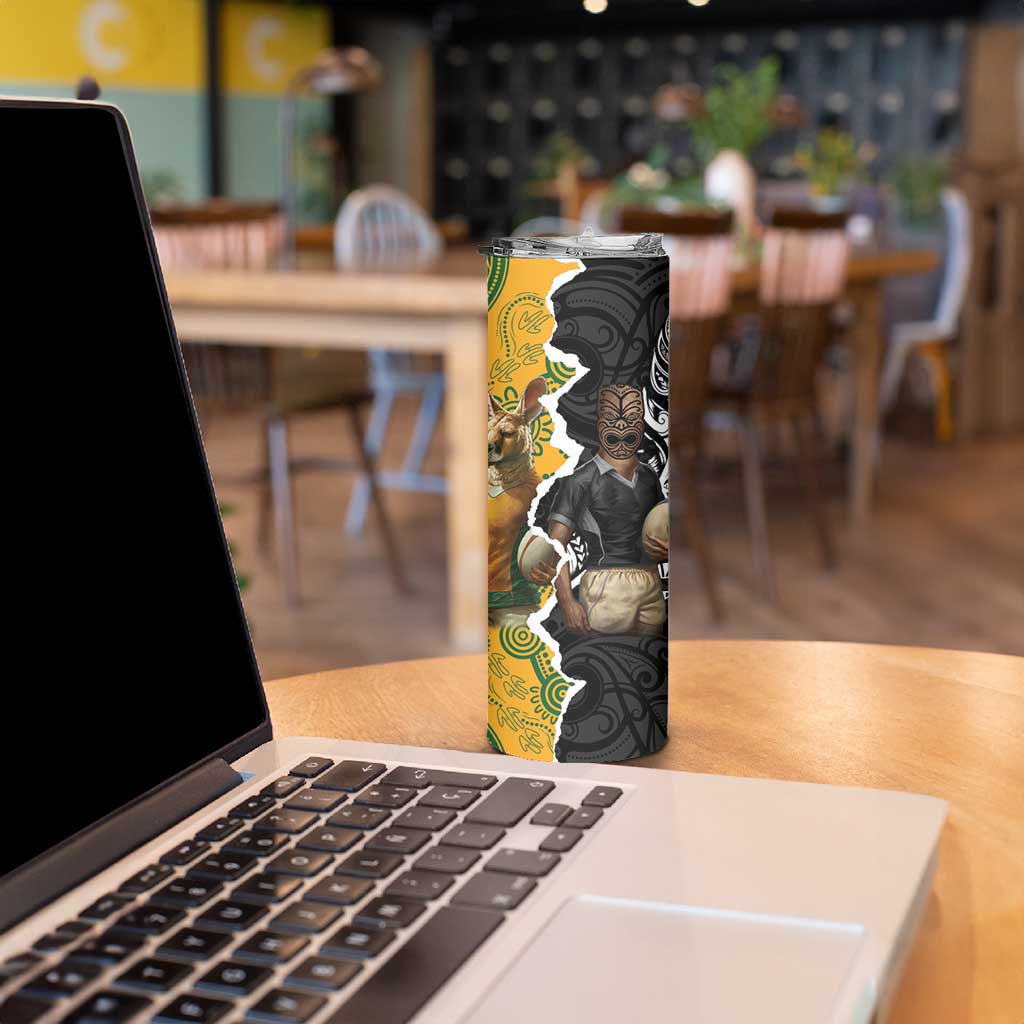 Rugby 2025 Championship Skinny Tumbler Southern Hemisphere Countries Mascots - Polynesian Pride