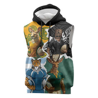 Personalised Rugby 2025 Championship Sleeveless Hoodie Southern Hemisphere Countries Mascots - Polynesian Pride