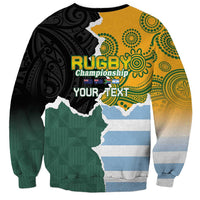 Personalised Rugby 2025 Championship Sweatshirt Southern Hemisphere Countries Mascots - Polynesian Pride