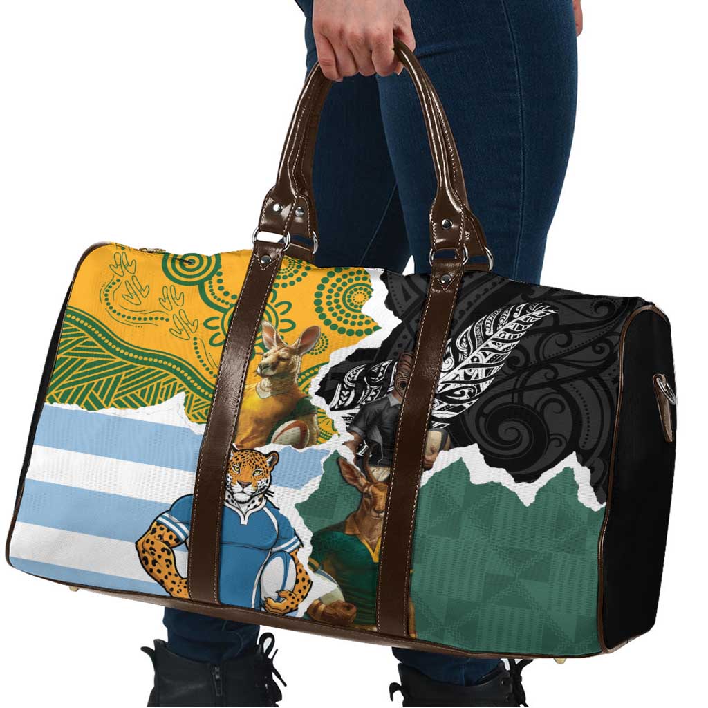 Rugby 2025 Championship Travel Bag Southern Hemisphere Countries Mascots - Polynesian Pride